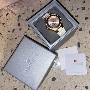 COPY - Michele used white rubber womens watch